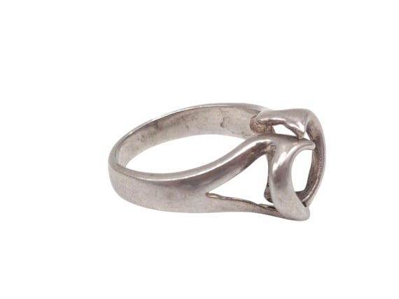 Vintage Solid 925 Sterling Silver Abstract Adjust… - image 4