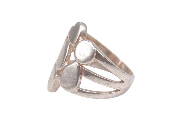 Vintage Solid 925 Sterling Silver Geometric Heart… - image 6