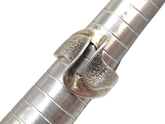 Solid 925 Sterling Silver Ornate Etched Swirled A… - image 2