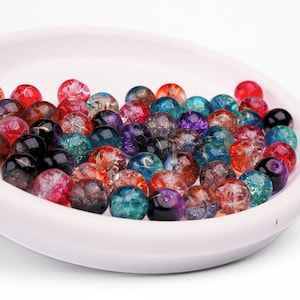Glass Bead Mix for Jewelry&DIY Making, Bead Assortment, Beading Supplies, Bead Soup, Crystal Beads Pack