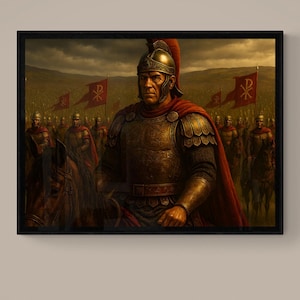 Roman Emperor Aetius – Printable Ancient Military Wall Art – Roman Army Decor – Historical Digital Download