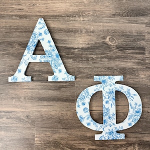 Custom Wooden Greek Sorority Letters: Handmade Wall Decor
