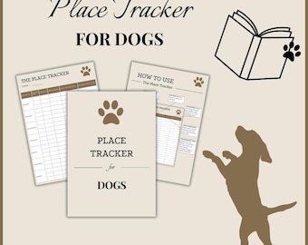 Dog Place Training Tracker: Calmness Routine Log (Digital Download PDF A4 Format)