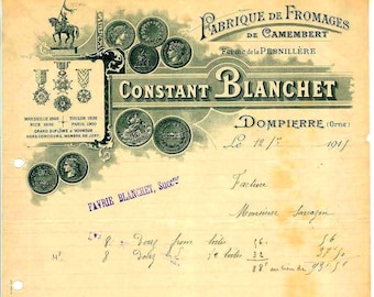 Digital download - Antique French Receipts for Junk Journals, Mixed Media & Collage - 9 different receipts