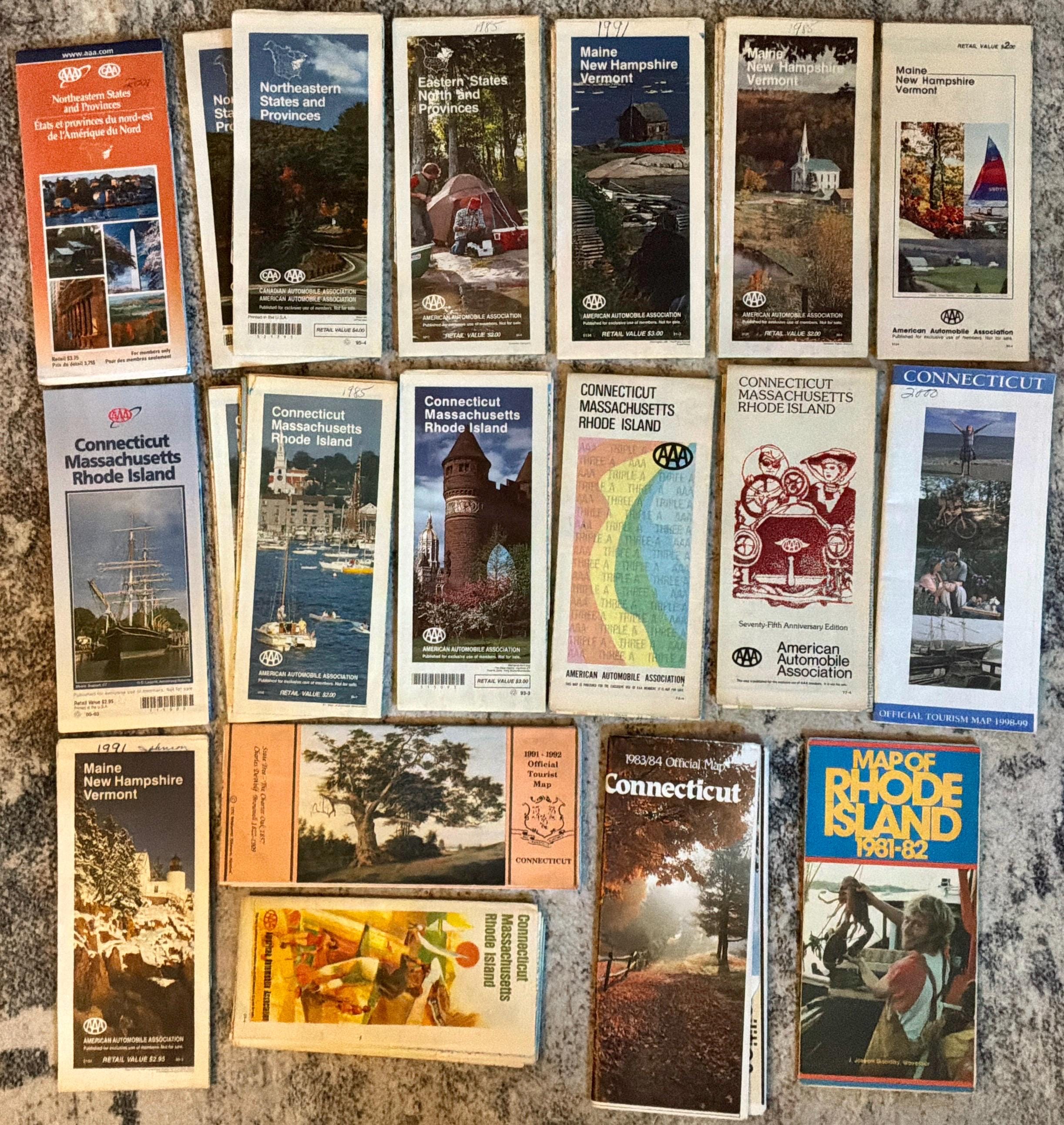 1980s Road Map - Etsy