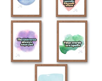 Set of 5 inspirational quotes
