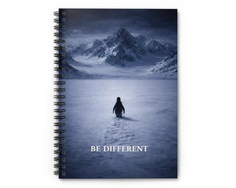 Cuaderno de pingüino: diario minimalista inspirador