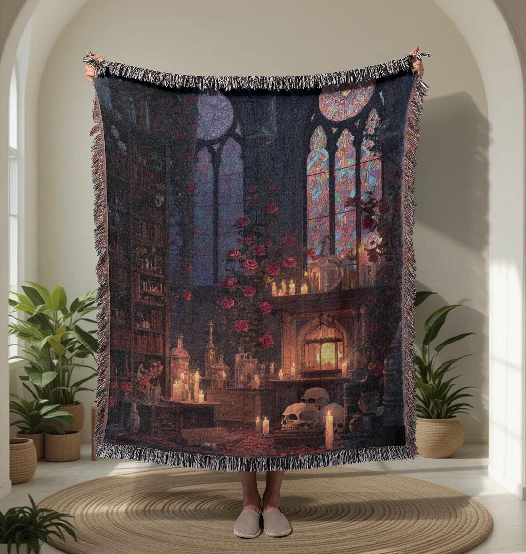 Alchemy Witchcraft Gothic Blanket