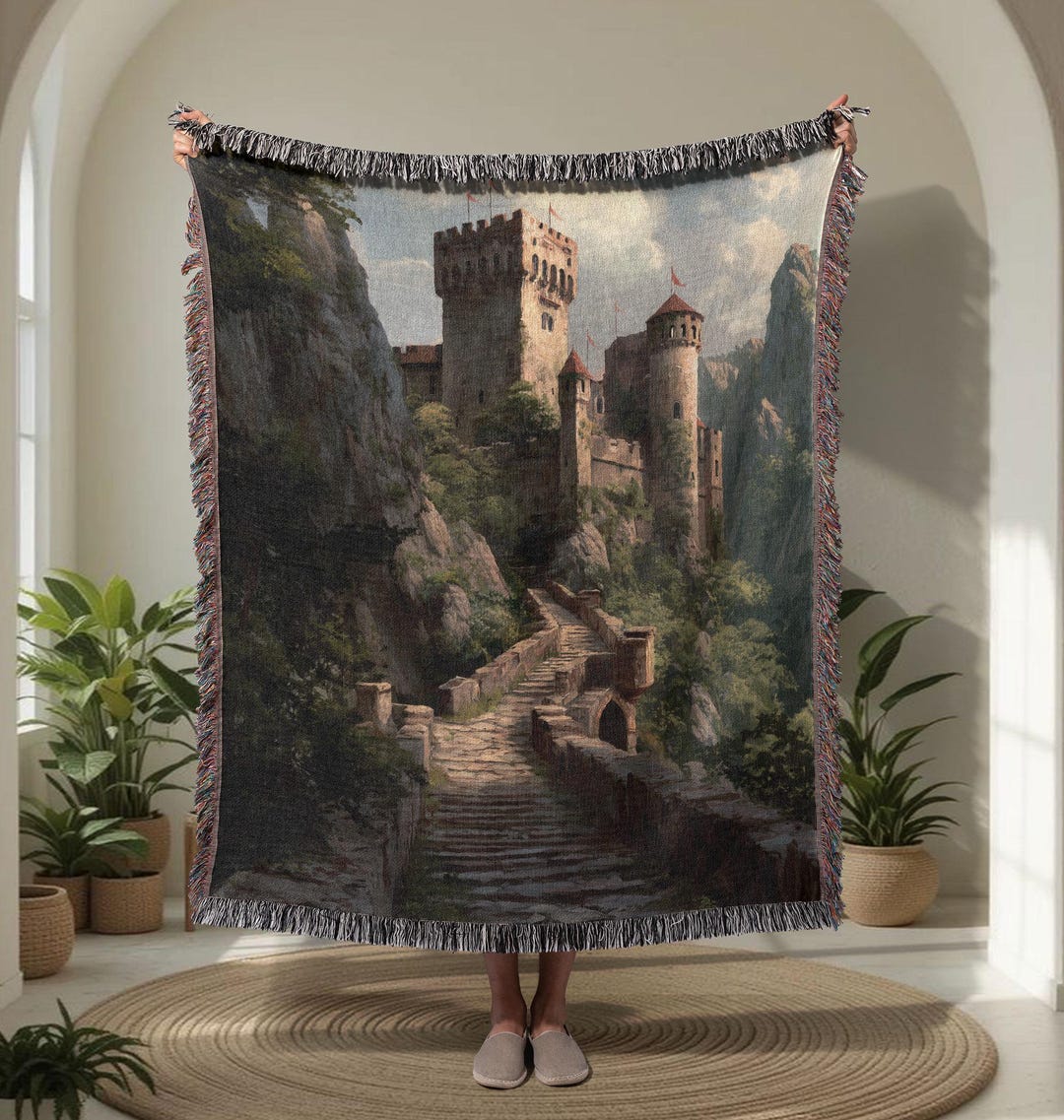 ロックハート城　絨毯　マット　lockheart_castle il_1080xN.7167437978_4j7l.jpg