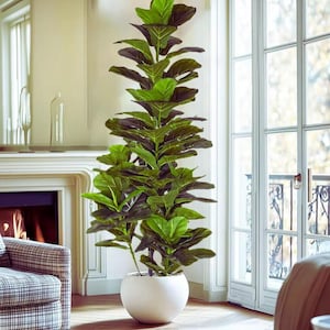 Large Artificial Tropical Tree – Lifelike Faux Palm Décor, Maintenance‑Free Greenery for Home & Events