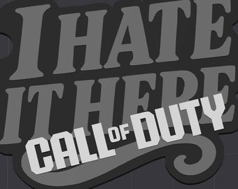 Gaming "I HATE IT HERE" keychain