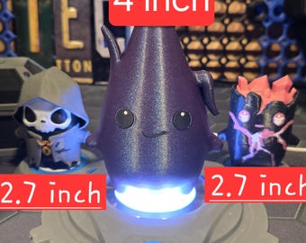 Light up Sprite lobby display stand works with 4 inch (optional purchase) and smaller squishy's | fort | BR | peely | zero point | led |