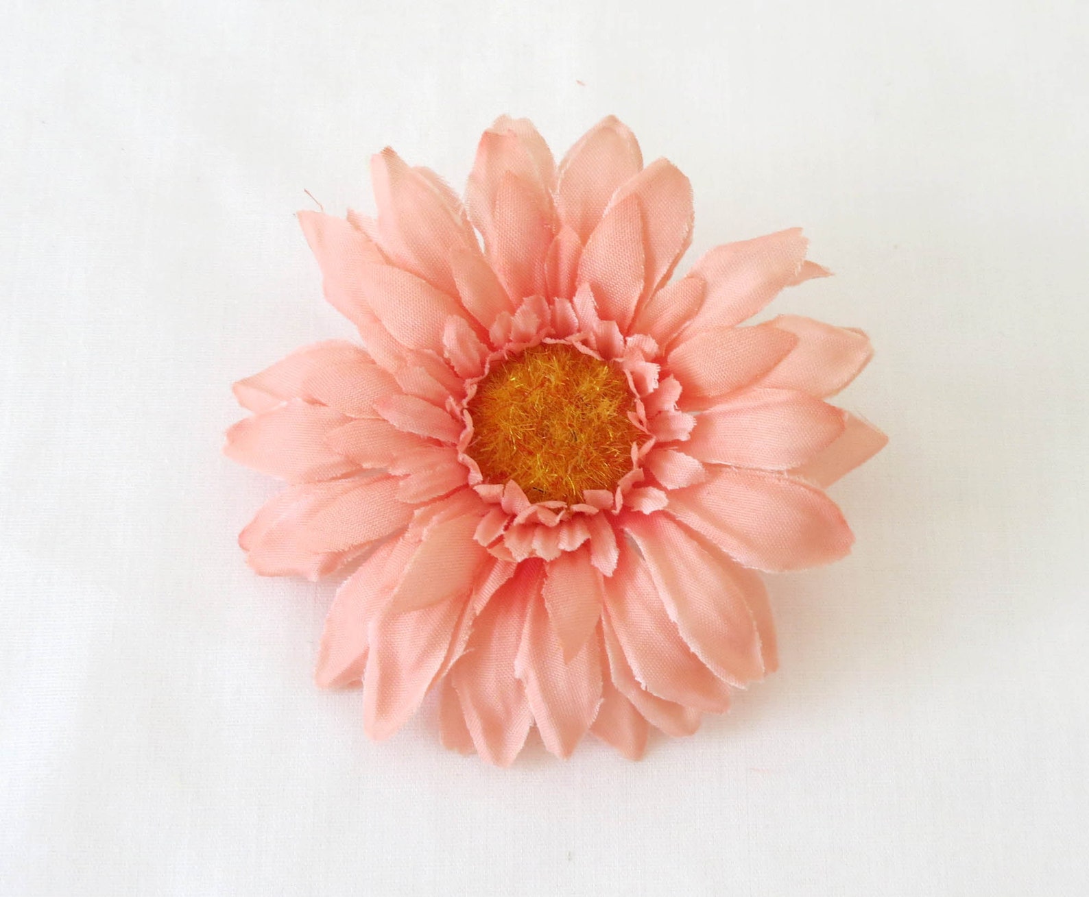 Peach Daisies 3.50 Inch 10 Flower Heads Faux Gerbera Daisy Etsy