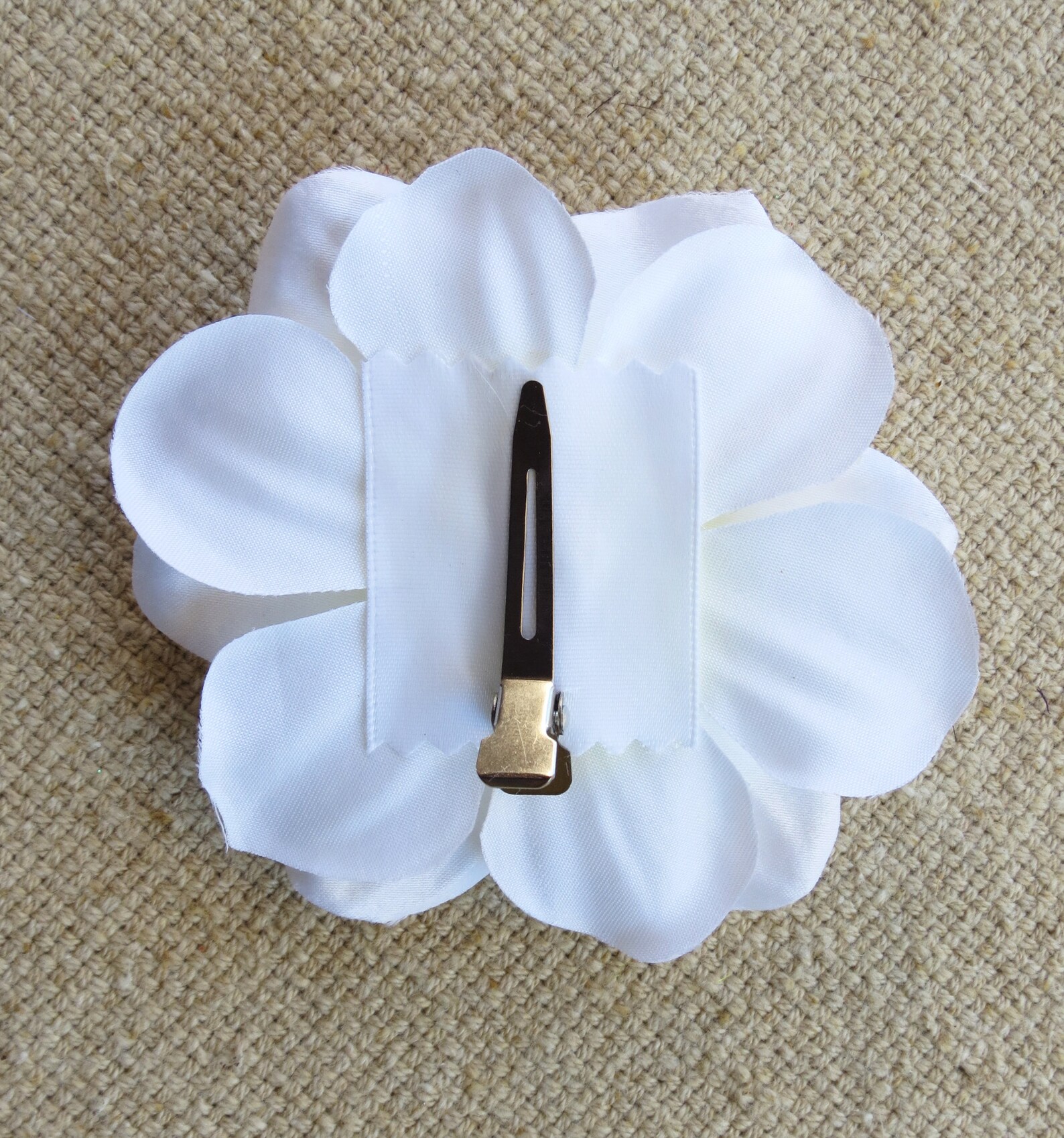 Gardenia Hair Clip White Flower Barrettes White Orchid Hair Etsy