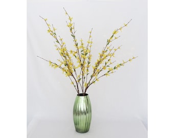 Forsythia,  Set of Three Stems, Yellow Faux Flowers, Spring Flowers, Forsythia Stems, Small Yellow Florals, Home Decor, Floral Supplies