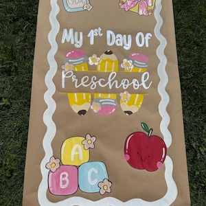 Back To School Hand Painted Banner
