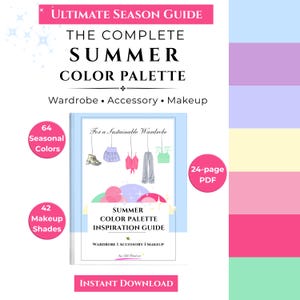 夏のカラーパレット完全ガイド - 季節ごとのカラー分析（PDF）