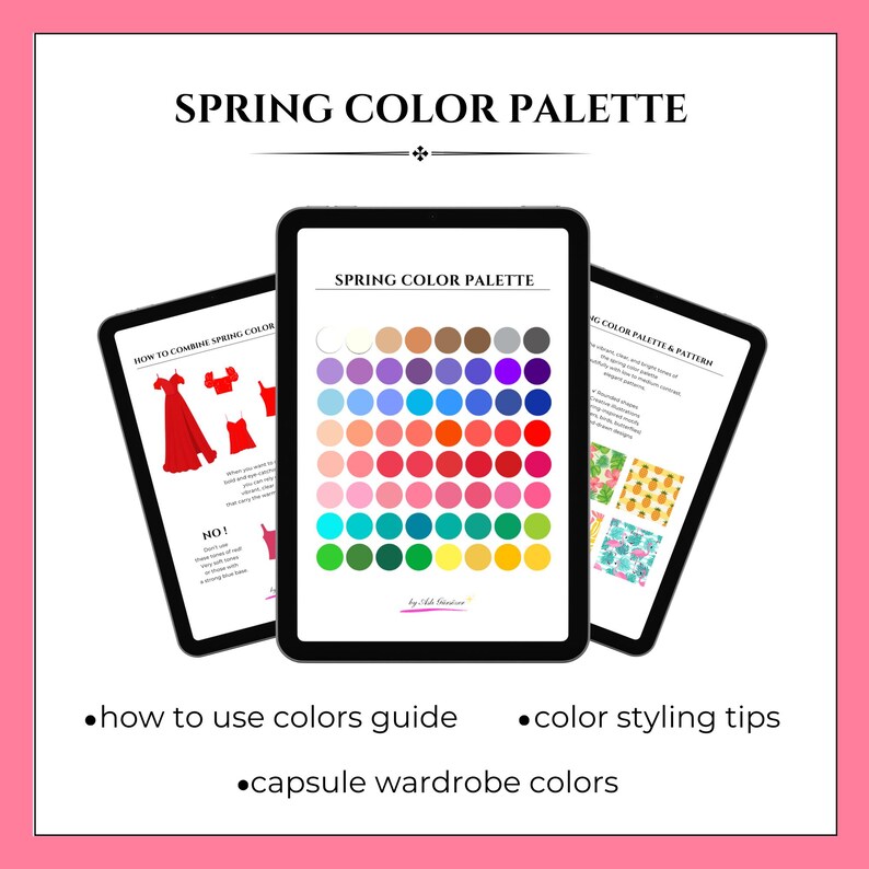 Color Styling Panel The Complete Spring Color Palette Guide - Capsule Wardrobe, Accessory ...