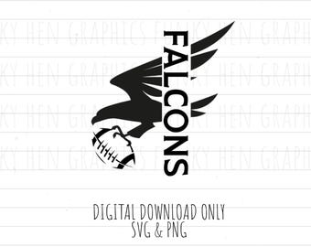 Atlanta Falcons football PNG SVG digital downloads NFL