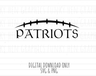 Patriots football PNG SVG digital download