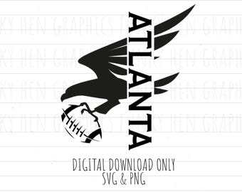 Atlanta Falcons football PNG SVG digital downloads NFL