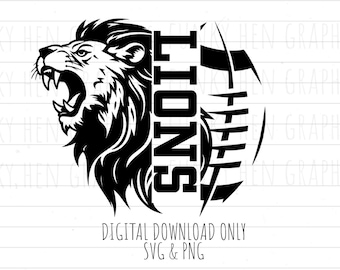 Lions football PNG and SVG downloads