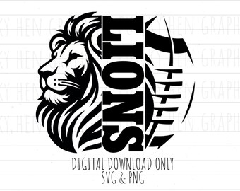 Lions football PNG and SVG downloads