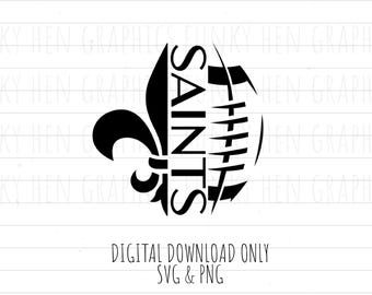 Descarga digital PNG SVG de fútbol de los Saints