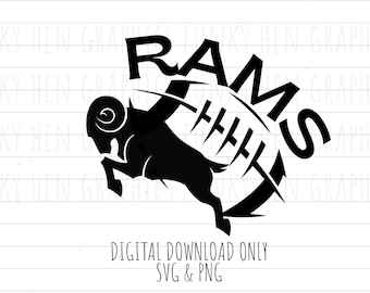 Pobierz cyfrową wersję NFL futbolu amerykańskiego Rams w formatach SVG i PNG