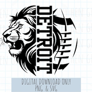Löwen Fußball PNG und SVG digitale Downloads