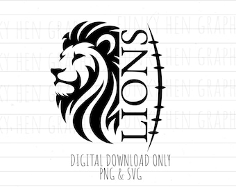 Lions football PNG and SVG download