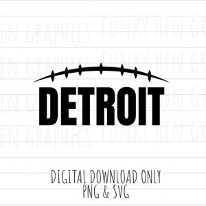 Detroit Lions football image, digital download, PNG SVG