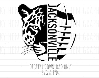 Jacksonville football PNG SVG digital download