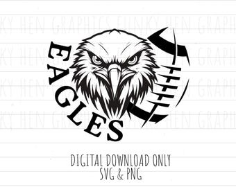 Eagles football PNG SVG digital download