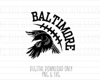 Ravens football digital download PNG SVG
