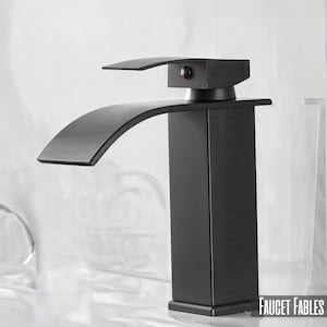Copper core waterfall stainless steel basin faucet for bathroom, kitchen, sink, hot and cold dual control faucet