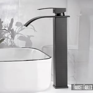 Copper core waterfall stainless steel basin faucet for bathroom, kitchen, sink, hot and cold dual control faucet