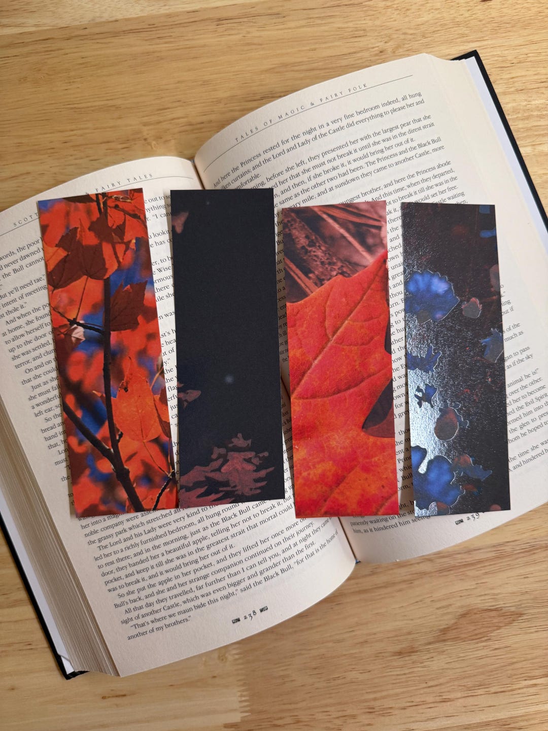 Fall Paper Bookmarks - Set of 4 - Leaves & Flowers - Etsy