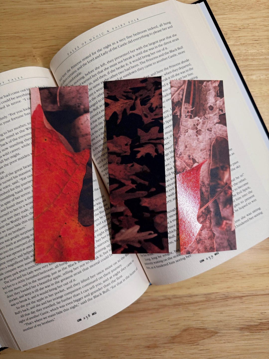 Autumn Paper Bookmarks - Set of 3 - Fall Leaves - Etsy