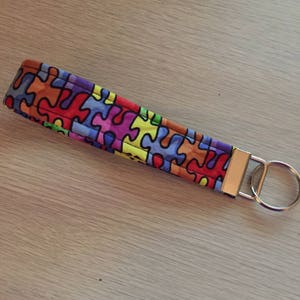 Key Fob Wristlet Autism Awareness Autistic