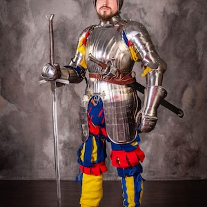 Handcrafted Gothic Plate Armor: 15th Century German Knight Suit