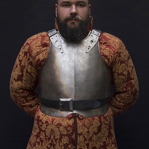 Handcrafted Steel Cuirass: 15th Century Medieval Chest Armor