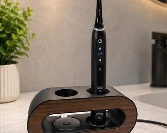 Artia duo powered - Stylish & Modern minimalist electric toothbrush holder for Oral-B iO Series