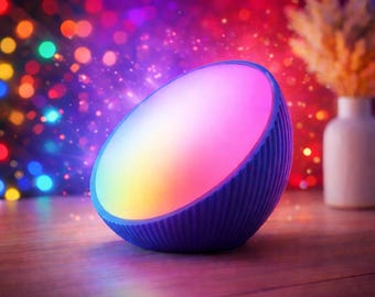 Lumina RGB LED Table Lamp – 16 Color Mood Light, USB Powered Minimalist Gaming Decor