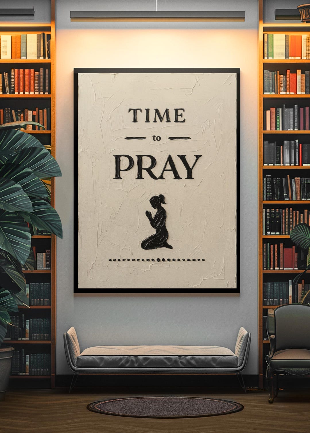 Time to Pray Wall Art | Faith Wall Decor Christian Printable Art ...