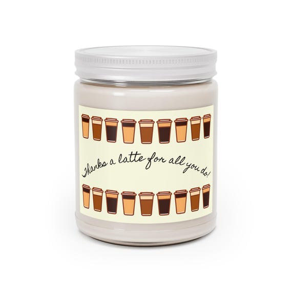 Teacher Gift, Teacher Appreciation Scented Candle, Coffee Lover Staff Thank You Gift, Back to School Teacher Gift, 9oz Candle