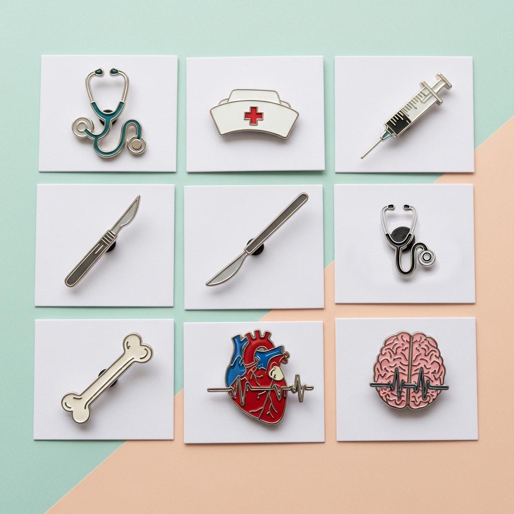 Pin's Cœur Médecin/cardiologue - Acier Rouge - Métiers - Neuf Avec étiquettes