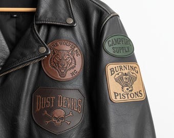 Individueller Aufnäher aus Kunstleder für Hüte, Taschen, Jacken, Jeans & Bekleidung