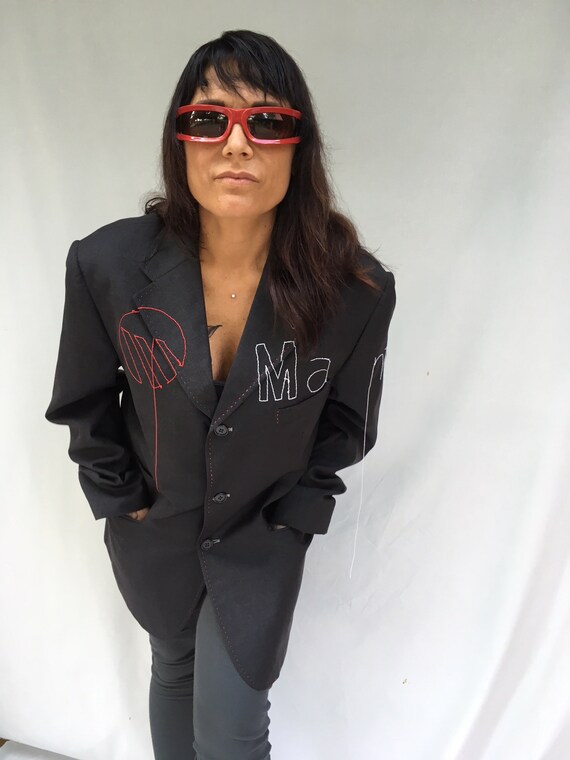 Unisex Suite Jacket Your LOGO Hand Made Embroidered LOLADARLING Order Now your Logo Formal Blazer Business Meeting Exposition Unique Italian