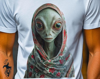 Extraterrestrial Tee, Alien T-Shirt, Sci-Fi Shirt, Space Fashion Top, Unisex Graphic Tee